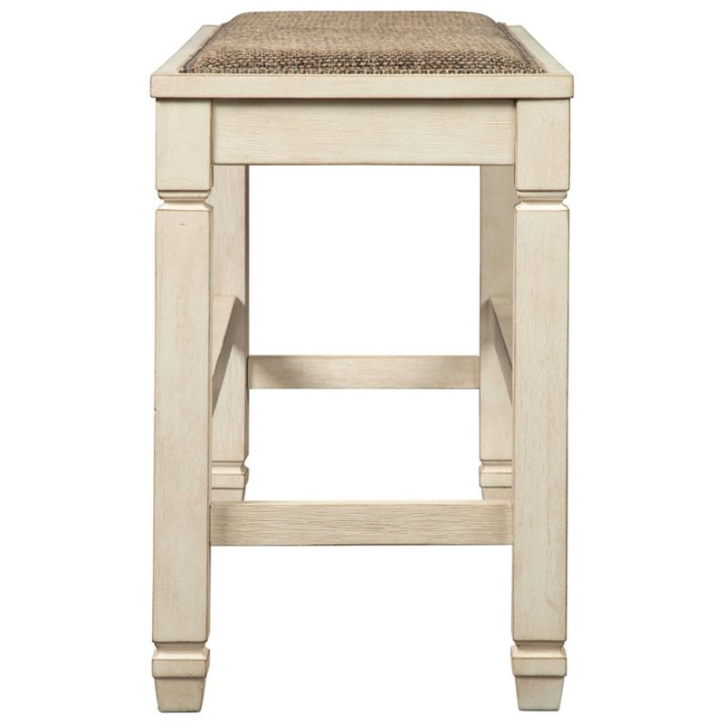 Bolanburg Counter Height Dining Room Bench Antique White - Signature Design by Ashley, 6 of 12