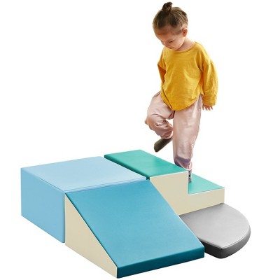 Foam Soft Climb Crawl Foam Playset Kids Play Structure Indoor Room Preschool Corner Stage Slide Activity Play Structure