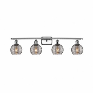 Athens Deco Swirl - 4 Light Bath Vanity In Industrial Style-9 Inches Tall and 36 Inches Wide - 1 of 1
