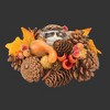 Mixed Pinecone and Berry Votive Holder Set of 6 – 3.75 in Height Rustic Fall Decor By Melrose - 3 of 3