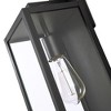 C Cattleya 1-Light Large Black Outdoor Hardwired Wall Lantern Sconce - 4 of 4