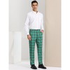 INSPIRE CHIC Men's Plaid Casual Regular Fit Flat Front Stretch Dress Pants - 4 of 4