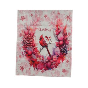 Unique Bargains Dining Chair Slipcovers Linen Pink 22.83"x19.29" 1 Pcs - 1 of 4