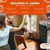 SWOOC Games - Low Post Lineup | Wall Mounted Giant Basketball 4 In A Row w/ 5+ Games | Basketball Hoop For Room Wall Games | Mini Game Room Games - 4 of 4