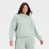 Women's Airy Sleek Ribbed Crewneck Sweatshirt - All In Motion™ - 4 of 4
