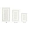 Hotel Bath Rug 100% Premium Cotton Tufted Weave Two Tone Reversible 3 Piece Bathroom Rug Set, Super Soft & Water Absorbent, Machine Washable Bathmat - 2 of 4