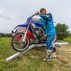 Heavy Duty Motorcycle Hitch Carrier, Capacity Aluminum Dirt Bike Hauler with Ramp - 4 of 4