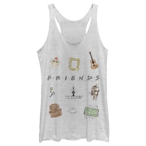 Women's Friends Series Icon Cartoons Racerback Tank Top - 1 of 3