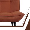 Dovelina Upholstered Accent Chair with Ottoman - 3 of 4