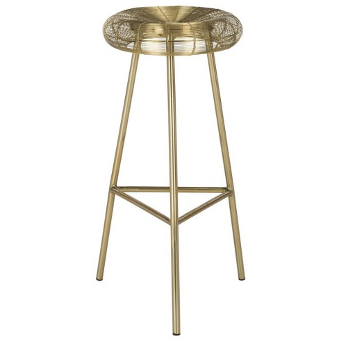 Gold discount wire stool