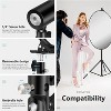 MaseiKar 3 PCS Photo Studio Heavy Duty Metal Clamp Holder with 5/8" Light Stand Attachment for Reflector - 3 of 4