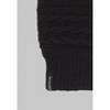 Isotoner Cable Stripe Knit Gloves - Black: Water Repellent, Ribbed Cuffs, Full Lining, Machine Washable, Adult Sizing - 3 of 3