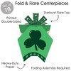 Big Dot of Happiness St. Patrick's Day - Table Decorations - Saint Paddy's Day Party Fold and Flare Centerpieces - 10 Count - 3 of 4