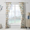 Greenland Home Fashions Kona Luxurious 3" Rod Pocket Curtain Panel Pair with Tiebacks 42" x 84" Ocean - 3 of 4