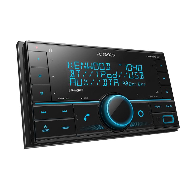 Kenwood DPX305MBT Bluetooth USB Double DIN Digital Media receiver with a Sirius XM SXV300v1 Connect Vehicle Tuner Kit for Satellite Radio, 2 of 6