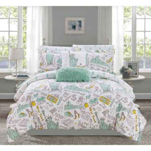 Chic Home Design Ellis Bed In A Bag Comforter Set Target