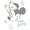 Girl's Minnie Mouse Miss Lucky Bow Crop T-Shirt - 2 of 3