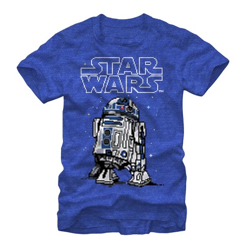 Men's Star Wars Pixel R2-d2 T-shirt : Target