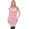 Women's Angora Leopard Print Sweater Dress - White Mark - 3 of 4