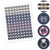 Big Dot of Happiness Last Sail Before the Veil - Nautical Bachelorette Party Round Candy Sticker Favors - Labels Fits Chocolate Candy (1 Sheet of 108) - 2 of 4