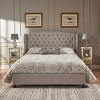GDFStudio Costello Contemporary Fabric Upholstered Bed with Diamond Tufting - 2 of 4