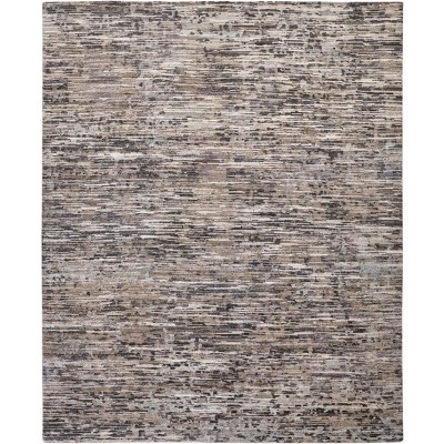 Conroe Modern Abstract Gray/Blue/Silver Area Rug