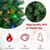 Tangkula 6FT Pre-lit Hinged Christmas Tree Xmas Artificial Tree w/260 Multi-Color LED Lights Seasonal Holiday Decoration Tree 3-Minute Quick Shape - 4 of 4