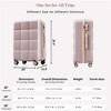 BEAFUP 4-Piece Hard Shell Lightweight  Luggage Set with Spinner Wheels and USB Port - 20", Expandable ABS Durable Suitcase with Travel Bag, Cup Holder - 3 of 4
