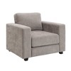 Grungis Chenille Accent Chairs with Widen Arms,Oversized Living Room Chairs,Comfy Chairs for Living Room,Bedroom,Light Brown - 4 of 4