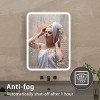 BAOURE 24x32 inch Rectangular Dimmable Anti-Fog LED Wall Bathroom Iron Framed Vanity Mirror for Bathroom - 3 of 4