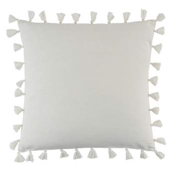 Saro Lifestyle Tassel  Decorative Pillow Cover
