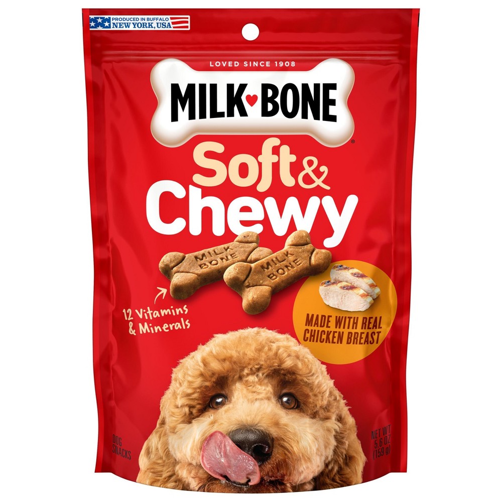 Photos - Dog Food Milk-Bone Soft & Chewy Chicken Flavor Dog Treats - 5.6oz