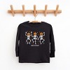 SmileyWorld Dancing Skeleton Pumpkins - Toddler Long Sleeve Graphic Tee and Youth Long Sleeve Graphic T-Shirt - 3 of 4