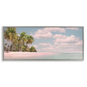 Stupell Industries Clear Water Tropical Beach Coast, 30" x 13" - 1 of 4