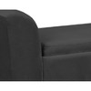 CAVINAS Velvet Storage Ottoman Bench with Firm Turned Wood Legs,Upholstered Storage Ottoman,Storage Benches for Living Room,Bedroom - 3 of 4