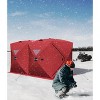 Insulated Pop-Up Ice Fishing Tent for 4-6 People - Portable Shelter with Air Vents, PVC Window & 212D Quilted Oxford Fabric, Easy Setup Winter Tent - 2 of 4