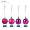 Unique Bargains Acrylic DIY Craft Party Christmas Tree Ornament Hanging Balls 1.57" 24 Pcs - 3 of 4