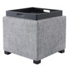 Spruce&Spring Storage Stool Ottoman - 3 of 4