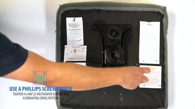 Modern Executive Ergonomic Swivel Chair in Ribbed Gray Vinyl