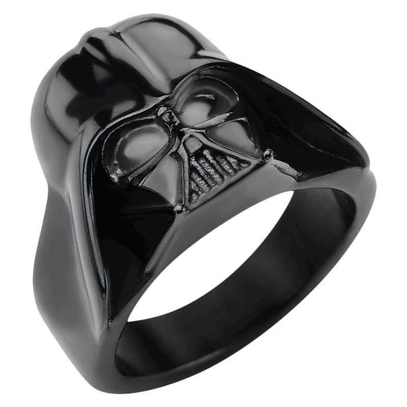 Men's Star Wars Darth Vader Stainless Steel 3D Ring - Black, 1 of 3