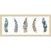 Amanti Art Geometric Feathers Panel by Tre Sorelle Studios Wood Framed Wall Art Print - 4 of 4