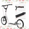 NAYSAYE Youth Scooter Kick Scooter for Kids 5+ with Adjustable Handlebar 16" Front and 12" Rear Dual Brakes Inflatable Wheels - 4 of 4