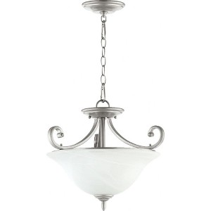 Quorum Lighting Bryant 3-Light Pendant, Classic Nickel, 17.5 Width, 16.5 Height - 1 of 1