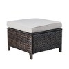 POCASSY Wicker Patio Lounge Chairs with Ottomans and Cushions, Set of 2 - 4 of 4