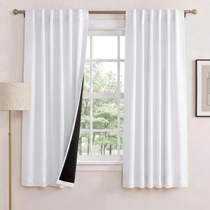 NICETOWN Double-Layer Curtains UV Protection Noise Reducing Total ...