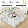 Large Baby Playpen – 47×47in Toddler Play Yard, Indoor Activity Fence for Apartments, Safe & Spacious Play Area - 3 of 4