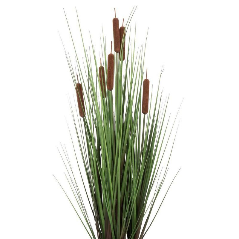 Artificial Grass with 6 Cattails Potted (36&#34;) Brown - Vickerman, 5 of 7