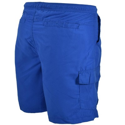 Falcon Bay Men's Rick's Cafe Cargo Pocket Solid Swim Trunk | Black Medium — фото 2