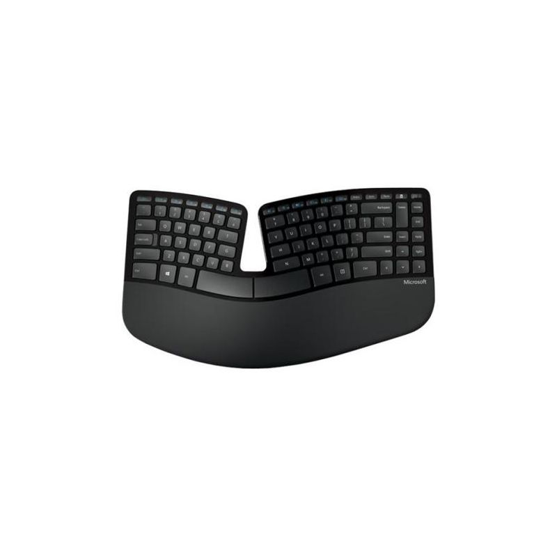 Microsoft Sculpt Ergonomic Keyboard Black - Wireless USB - Cushioned Palm Rest - Split Keyset - Natural Arc Key Layout - Dome Keyboard Design, 3 of 6
