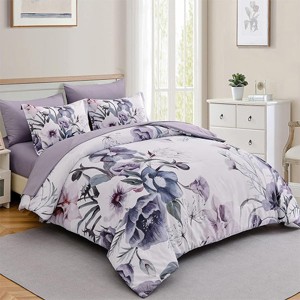 Hub Styler King Elegant Floral Bedding Set - 1 of 4